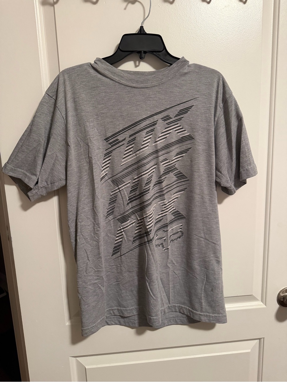 Fox Men's Light Gray Graphic Short Sleeve Tee